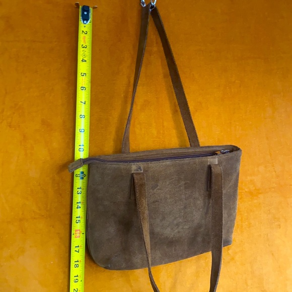 Suede handbag - Picture 2 of 3